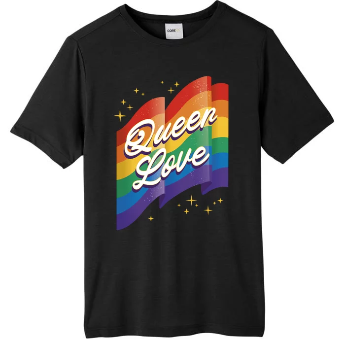 Queen Love LGBTQ Flag ChromaSoft Performance T-Shirt