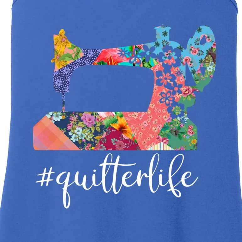 Quilter Life Quilting Saying Quote Gift Ladies Essential Tank