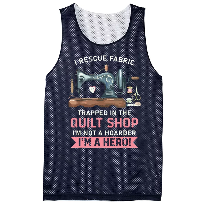 Quilt Lovers Quilting Sewing Machine Gift For Sewer Quilter Mesh Reversible Basketball Jersey Tank