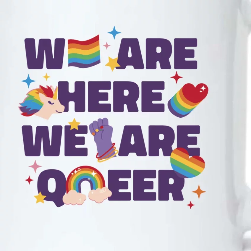 Queer Lgbt Support Pride Gift Black Color Changing Mug