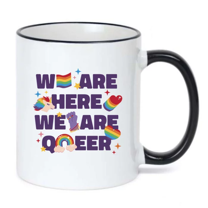 Queer Lgbt Support Pride Gift Black Color Changing Mug