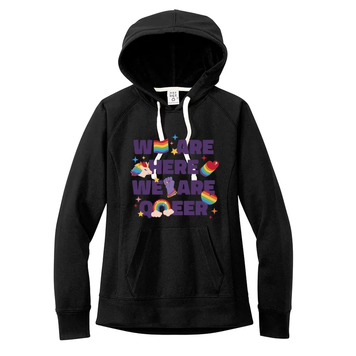 Queer Lgbt Support Pride Gift Women's Fleece Hoodie