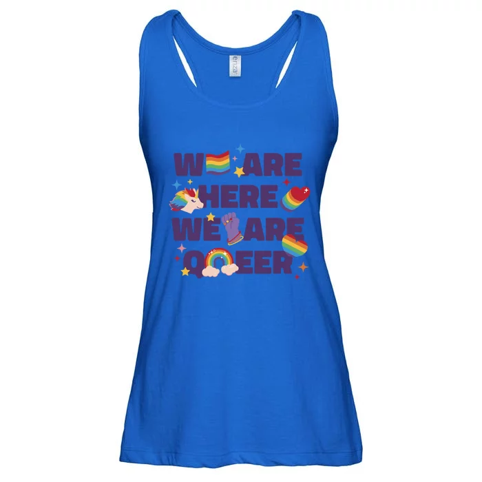 Queer Lgbt Support Pride Gift Ladies Essential Flowy Tank