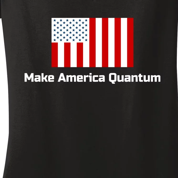 Quantumparty Make America Quantum Women's V-Neck T-Shirt