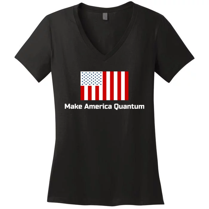 Quantumparty Make America Quantum Women's V-Neck T-Shirt