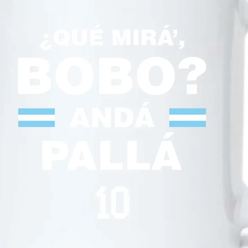 Que Mira´Bobo Argentina 10 Black Color Changing Mug