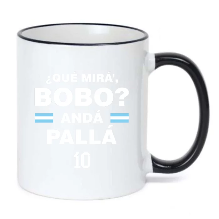 Que Mira´Bobo Argentina 10 Black Color Changing Mug