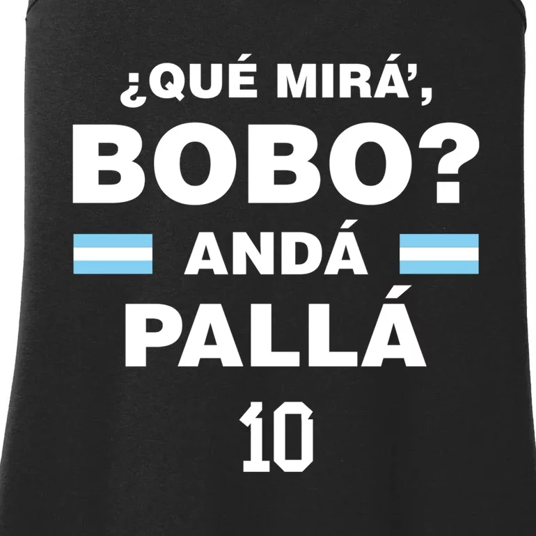 Que Mira´Bobo Argentina 10 Ladies Essential Tank