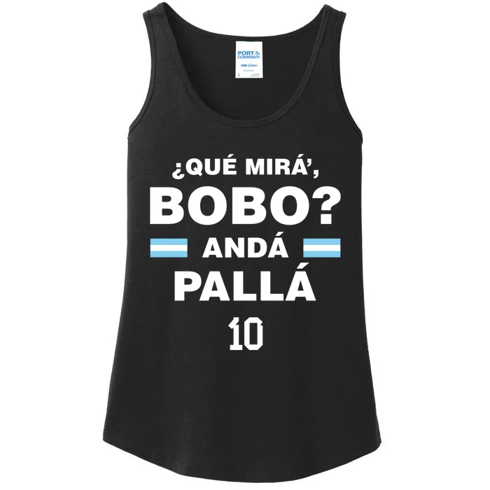 Que Mira´Bobo Argentina 10 Ladies Essential Tank