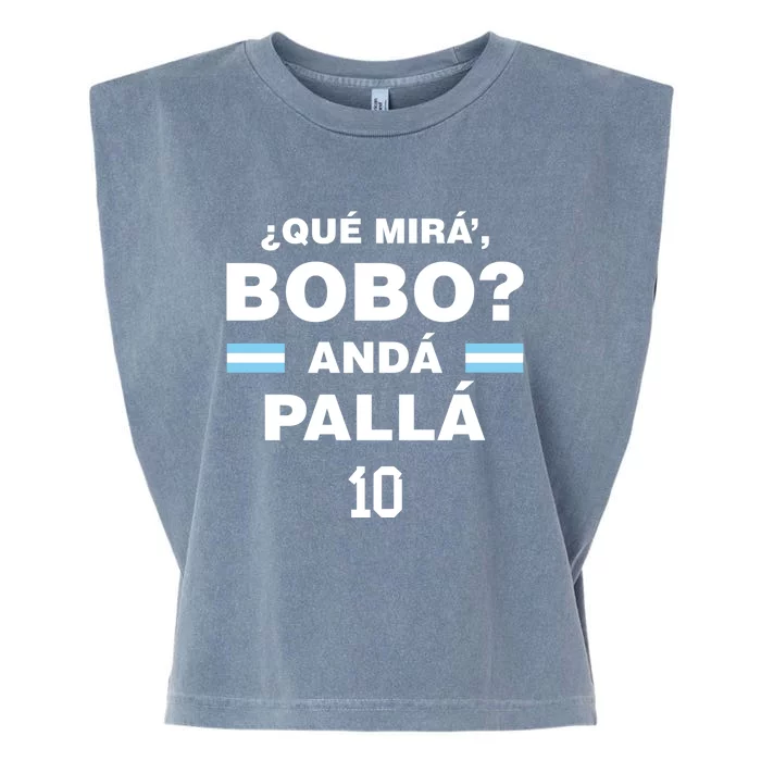 Que Mira´Bobo Argentina 10 Garment-Dyed Women's Muscle Tee