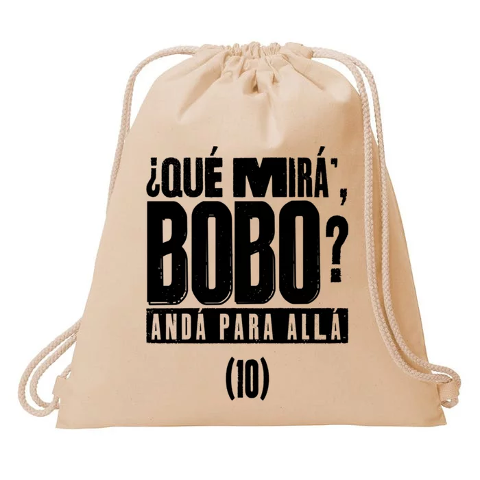 Que Mira´Bobo Argentina 10 Drawstring Bag