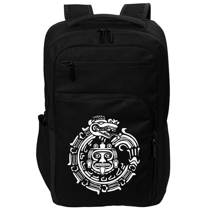 Quetzalcoatl Maya Aztec Ancient Symbol Impact Tech Backpack