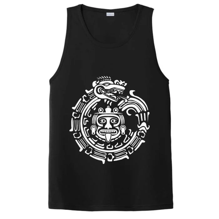 Quetzalcoatl Maya Aztec Ancient Symbol Performance Tank