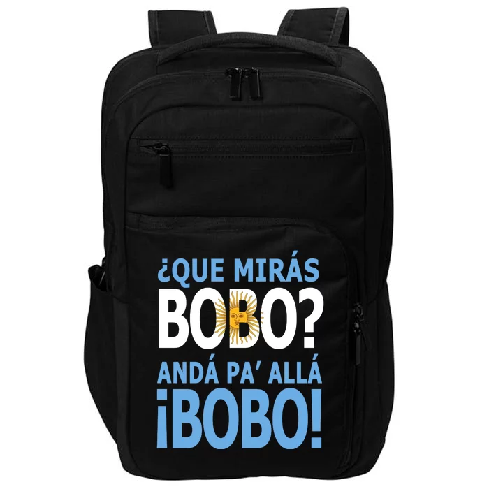 Que Mira´Bobo Argentina 10 Impact Tech Backpack