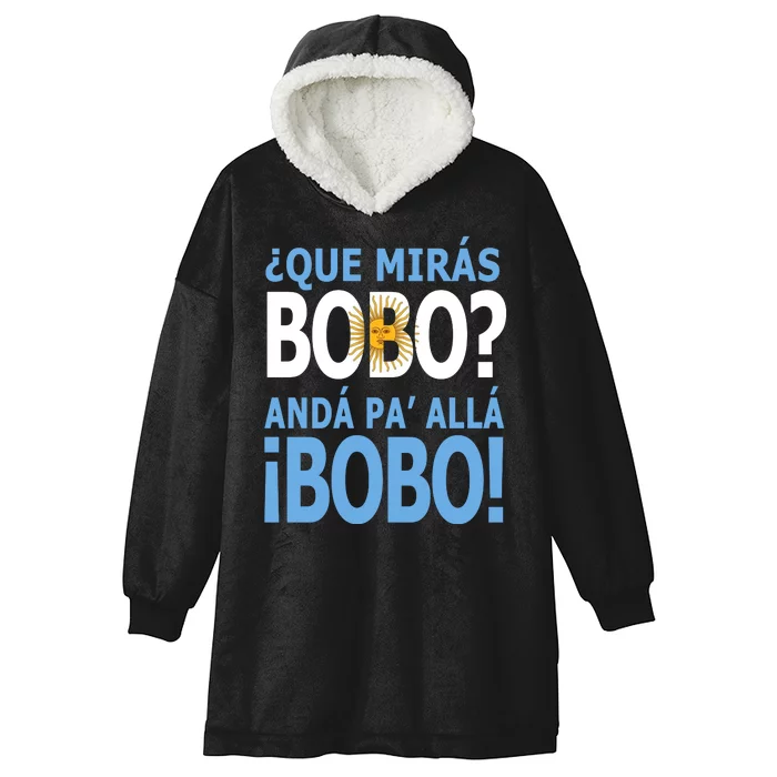 Que Mira´Bobo Argentina 10 Hooded Wearable Blanket