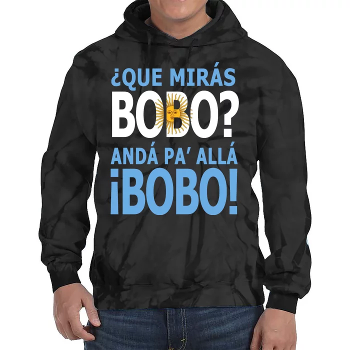 Que Mira´Bobo Argentina 10 Tie Dye Hoodie