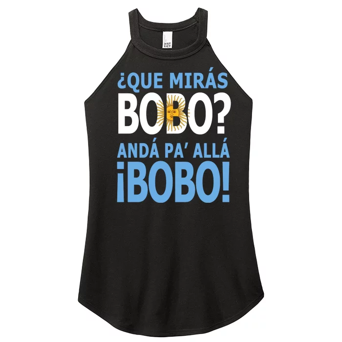 Que Mira´Bobo Argentina 10 Women’s Perfect Tri Rocker Tank