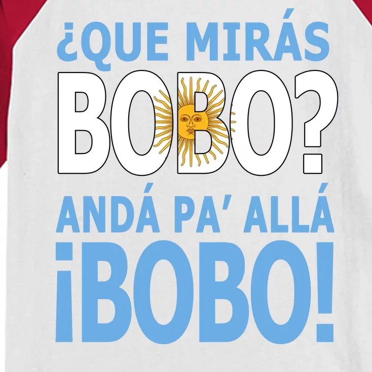 Que Mira´Bobo Argentina 10 Kids Colorblock Raglan Jersey