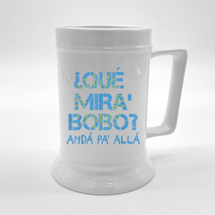 Qué Miras Bobo, Qué Mira Bobo Costume Front & Back Beer Stein