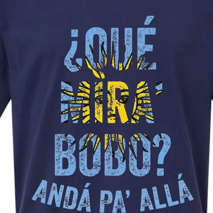 Qué Mira Bobo andá pa' allá funny speech Sueded Cloud Jersey T-Shirt