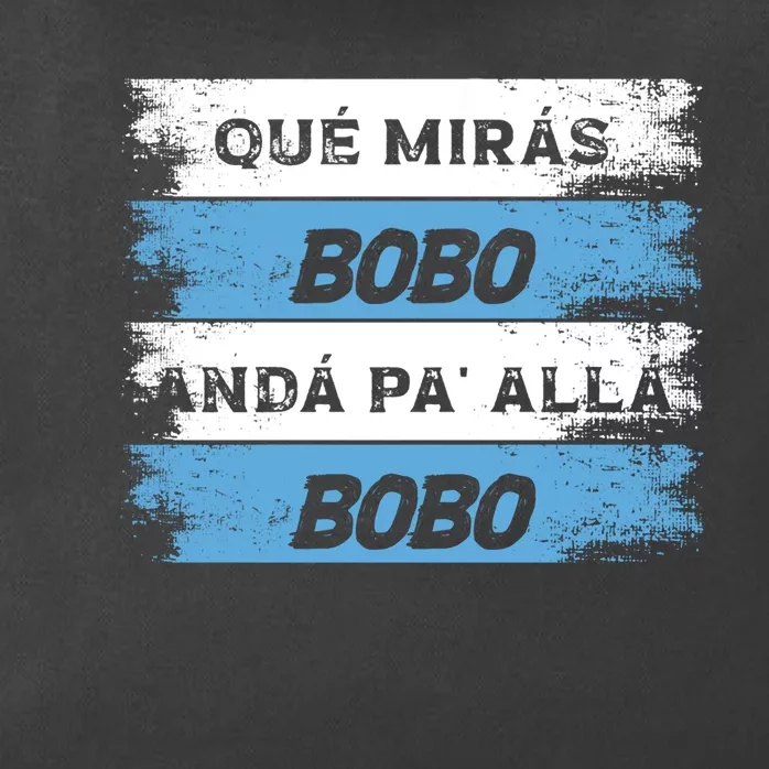 Qué Miras Bobo Qué Mira Bobo Trending Design Zip Tote Bag