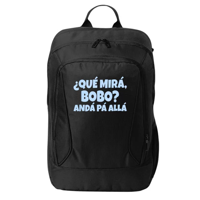 Qué Miras Bobo Qué Mira Bobo Funny Meme City Backpack