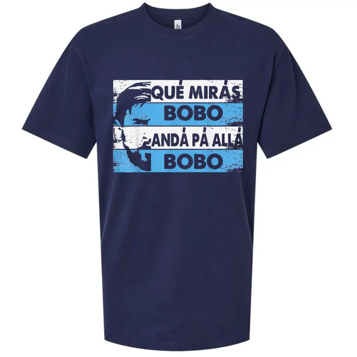 qué mirás bobo, andá pa' allá funny speech Sueded Cloud Jersey T-Shirt