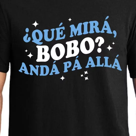 Qué Miras Bobo, Qué Mira Bobo Funny Saying Viral Meme Pajama Set