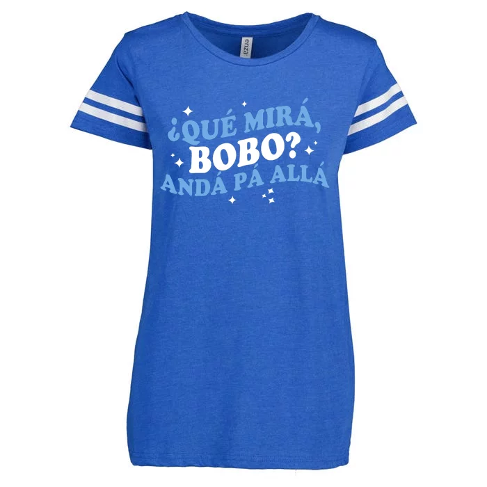 Qué Miras Bobo, Qué Mira Bobo Funny Saying Viral Meme Enza Ladies Jersey Football T-Shirt