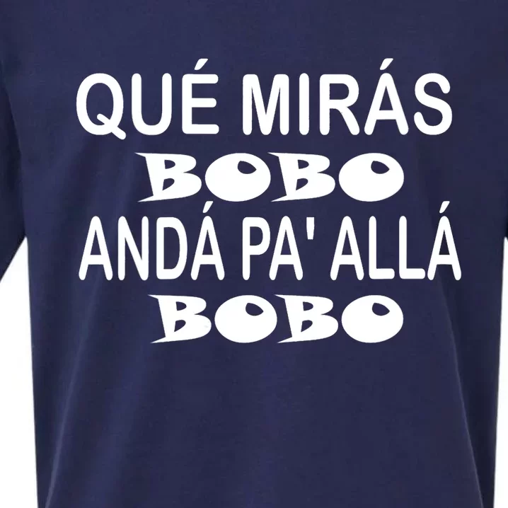 Qué Mirás Bobo, Andá Pa' Allá Funny Speech Argentina Meme Sueded Cloud Jersey T-Shirt