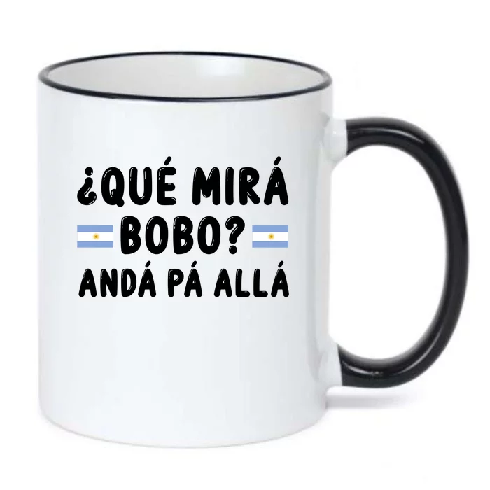 Qué Mira Bobo Qué Miras Bobo Argentina Soccer Black Color Changing Mug