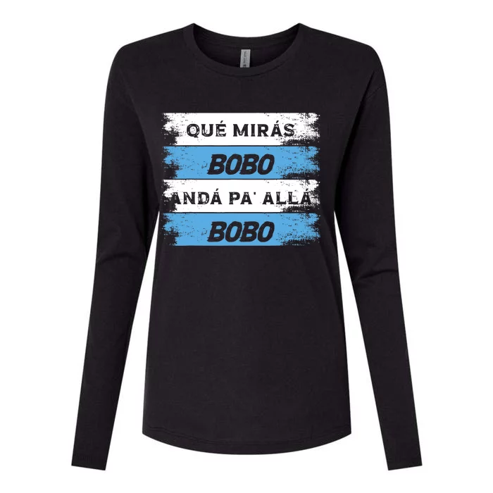 Qué Miras Bobo Qué Mira Bobo Womens Cotton Relaxed Long Sleeve T-Shirt