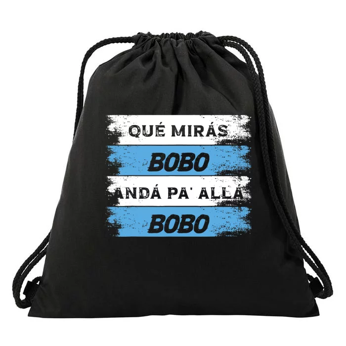 Qué Miras Bobo Qué Mira Bobo Drawstring Bag