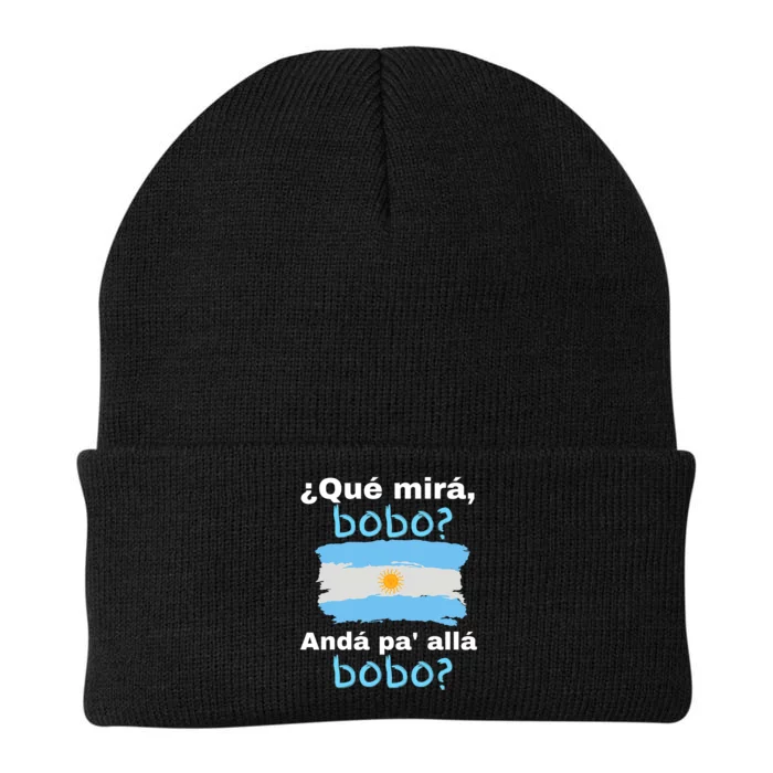 Qué Miras Bobo, Qué Mira Bobo Andá Pa' Allá Funny Flag Knit Cap Winter Beanie