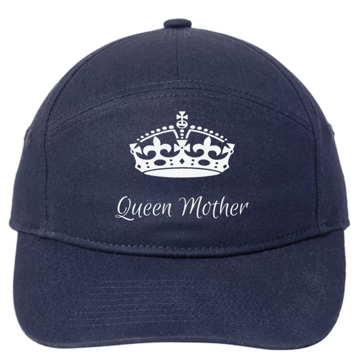 Queen Mother Best MotherS Day Gifts Mom Grandma 7-Panel Snapback Hat