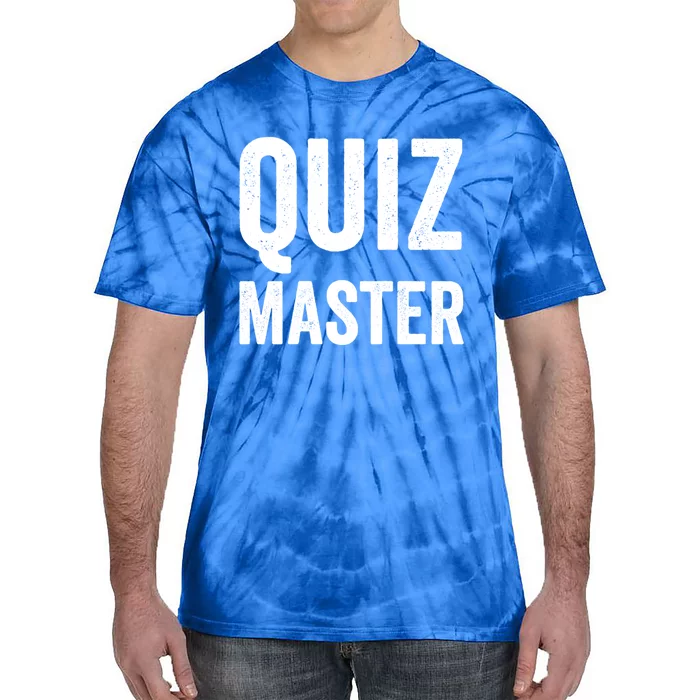 Quiz Master Cool Gift Trivia Night Game Show Host Gift Cool Gift Tie-Dye T-Shirt