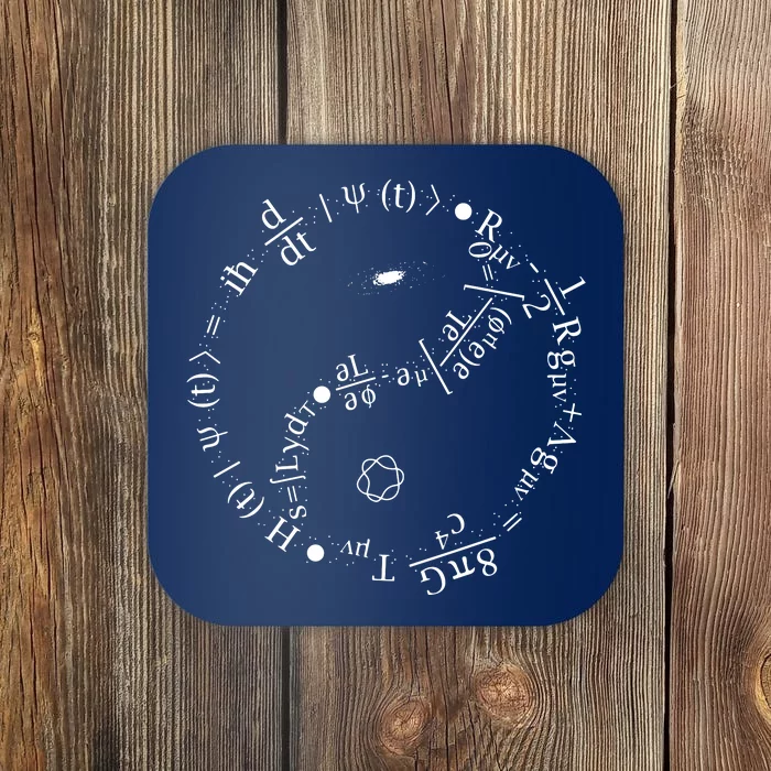 Quantum Mechanics Formula String Theory Maths Universe Coaster