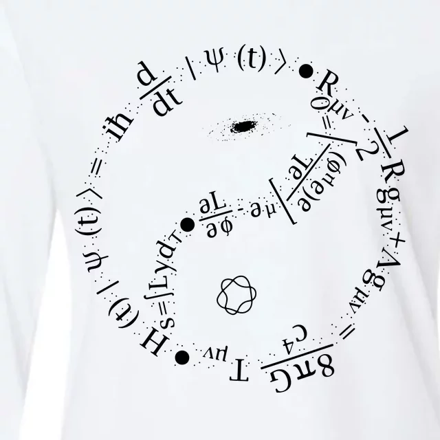 Quantum Mechanics Formula String Theory Maths Universe Womens Cotton Relaxed Long Sleeve T-Shirt