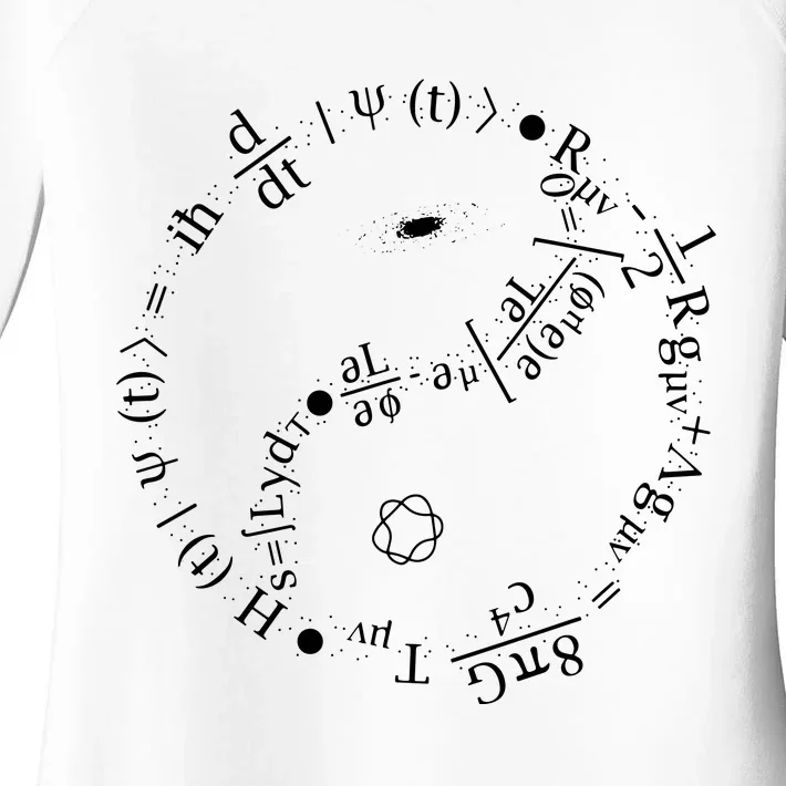 Quantum Mechanics Formula String Theory Maths Universe Women's Perfect Tri Tunic Long Sleeve Shirt