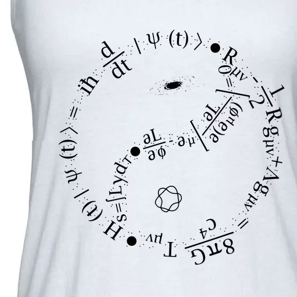 Quantum Mechanics Formula String Theory Maths Universe Ladies Essential Flowy Tank