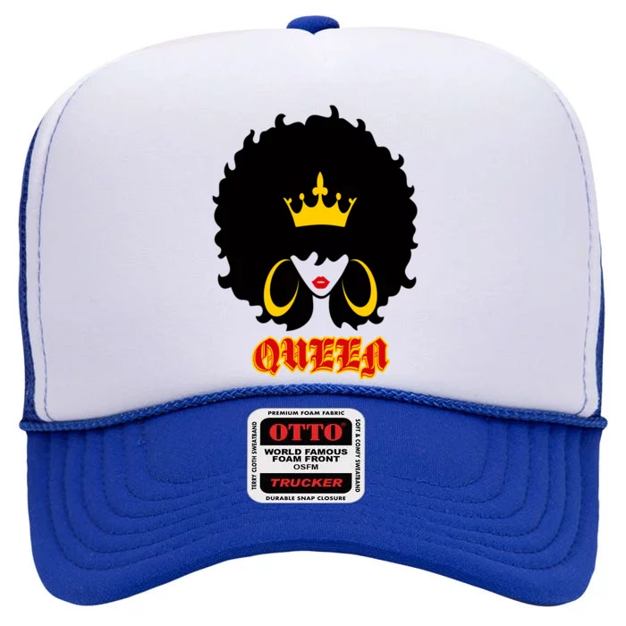 Queen Meaningful Gift High Crown Mesh Trucker Hat