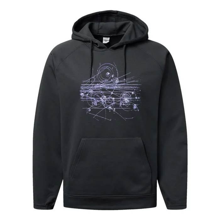 Quantum Mechanics Higgs Boson LHC Particle Physics Scientist Performance Fleece Hoodie