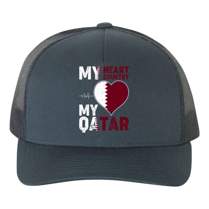 Qatar My Heart My Country Yupoong Adult 5-Panel Trucker Hat