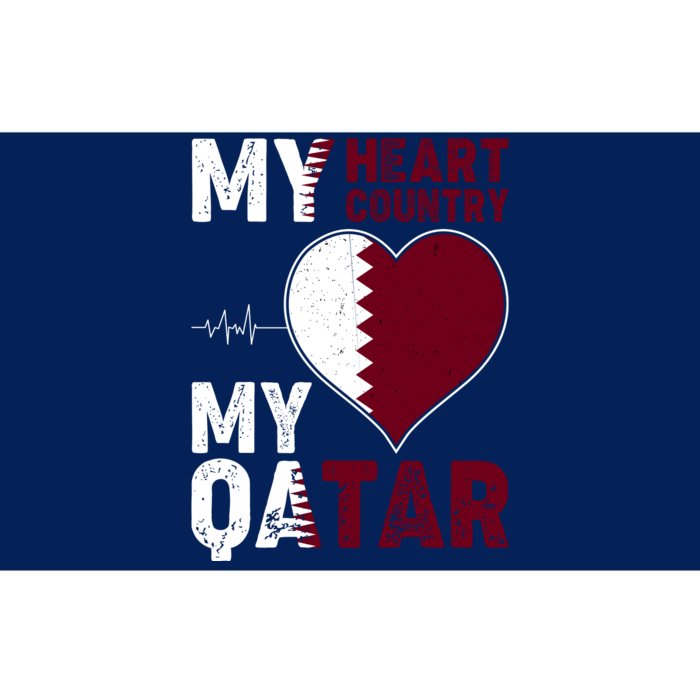 Qatar My Heart My Country Bumper Sticker