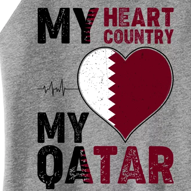 Qatar My Heart My Country Women’s Perfect Tri Rocker Tank