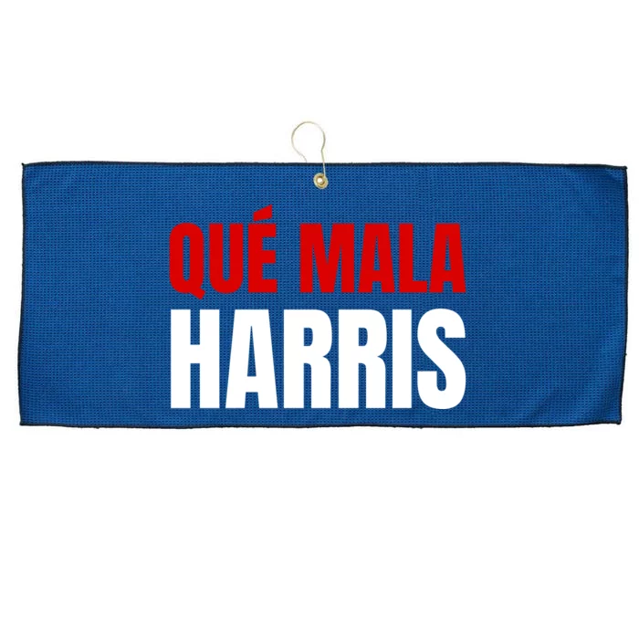 Que Mala Harris Anti Kamala Harris Large Microfiber Waffle Golf Towel