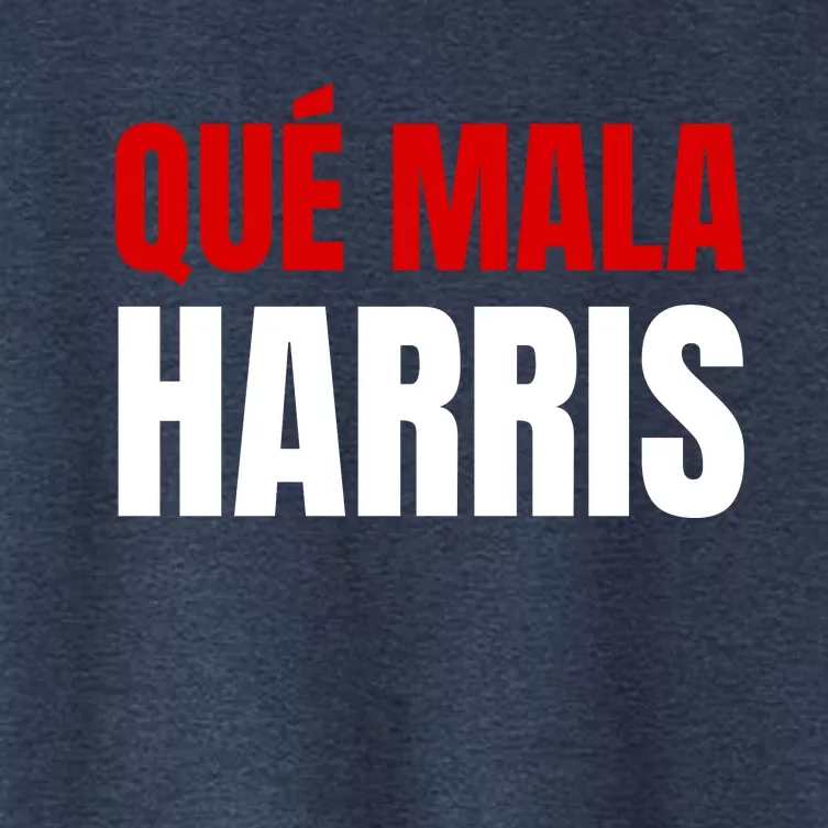 Que Mala Harris Anti Kamala Harris Women's Crop Top Tee