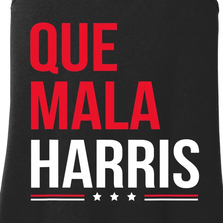 Que Mala Harris Anti Kamala Harris Joe Biden Border Protest Ladies Essential Tank