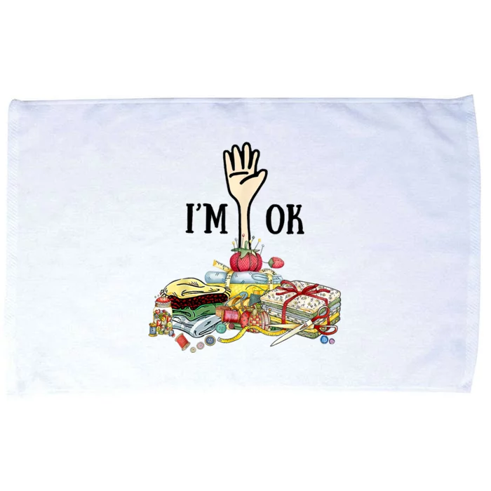 Quilting Machine Im Ok Funny Microfiber Hand Towel