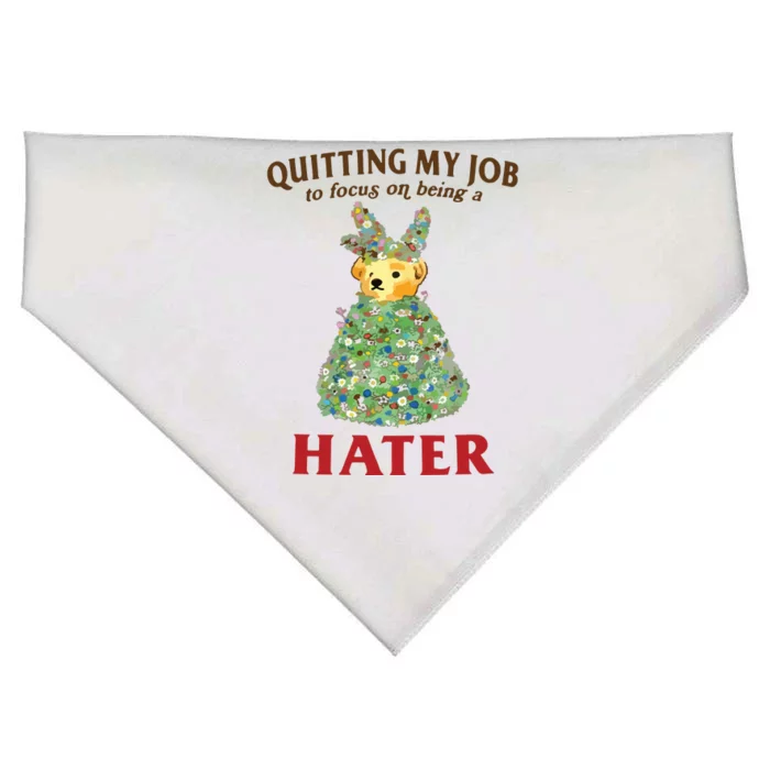 Quitting My Job To Focus On Being A Hater USA-Made Doggie Bandana